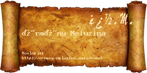 Örmény Meluzina névjegykártya